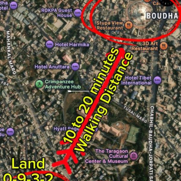 Land (0-9-3-2) at Paani Tanki/ Khanepani Office,  Mahankal Road, Chuchepati, Chabahil