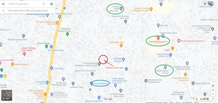 Prime located 4.5 Anna Land on Sale at 20 ft ICIMOD road, Lalitpur Prime located 4.5 Anna Land on Sale at 20 ft ICIMOD road, Lalitpur
