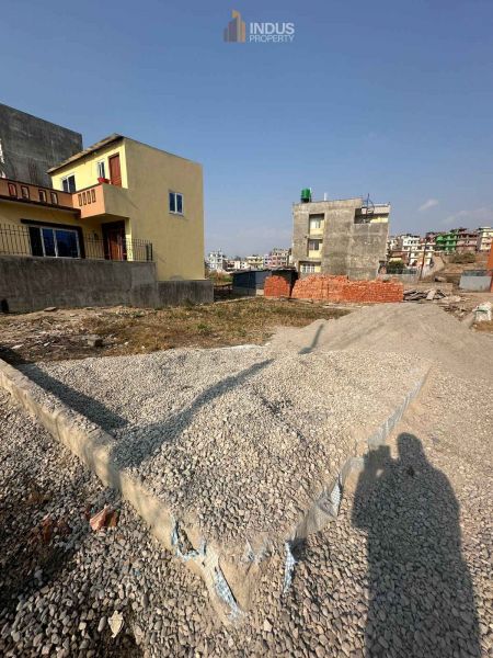 5.5 aana land  with 13 ft road on sale at Bhandari gau, Imadol