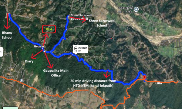  1 Kattha 5 Dhur Land for Sale — Just 20 Min from Hetauda City! 