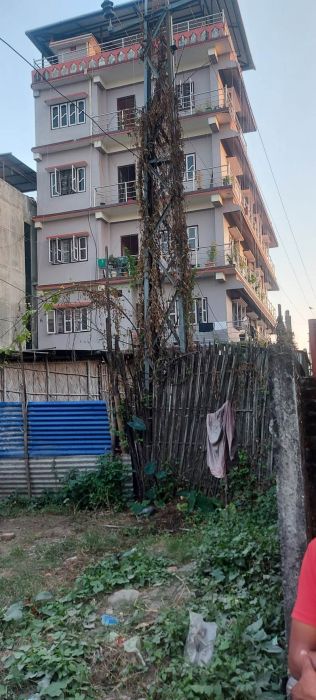 A North-facing commercially-valuable or residual land plot is available in a high-economic zone &quot;Krishithok Bazaar&quot; of Birtamode