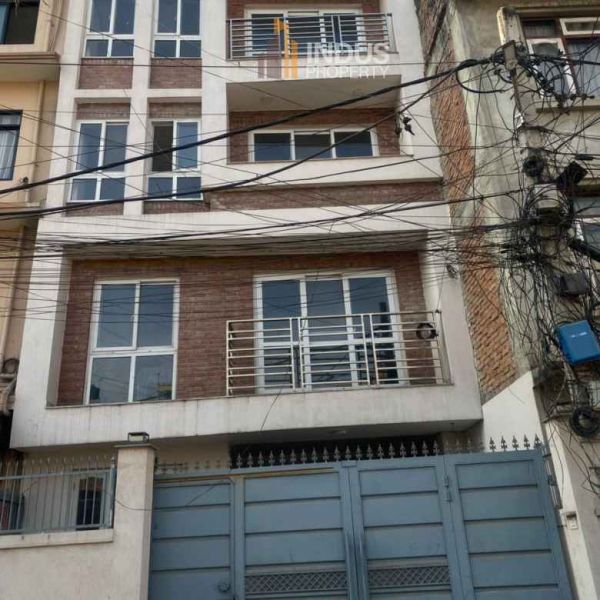 4 storey house with 8 beds on sale at Gathaghar, Bhaktapur