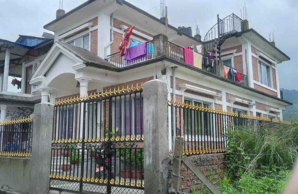 A beautiful 1.5 story house located in Bishnupaduka Marg, Mangalbare, Dharan.