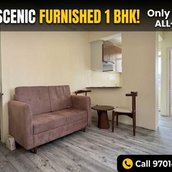  1bhk bright scenic top floor southeast faced Furnished Apartment rent at Hattiban Lalitpur! 