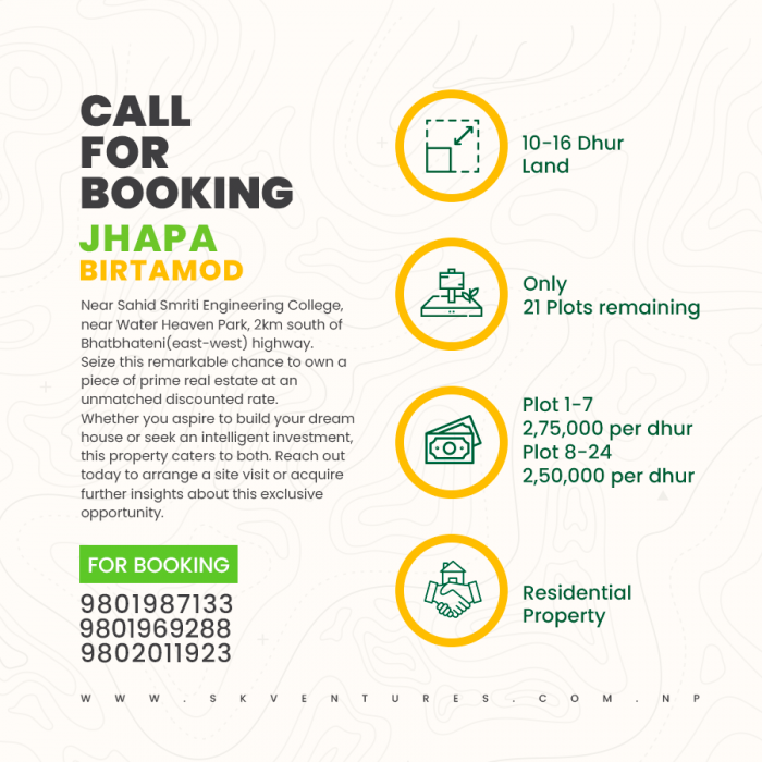 24 land plots on sale in Birtamod Jhapa