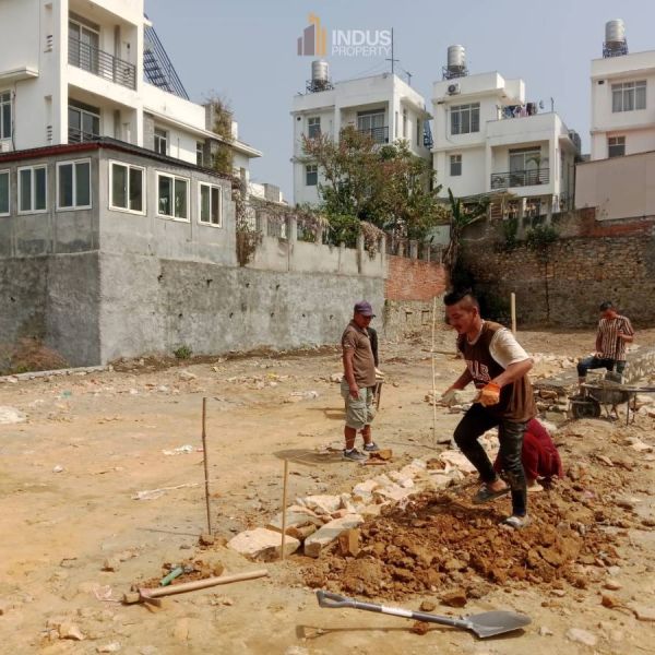 4 roapni land on sale at Shital height, Imadol 13 ft road
