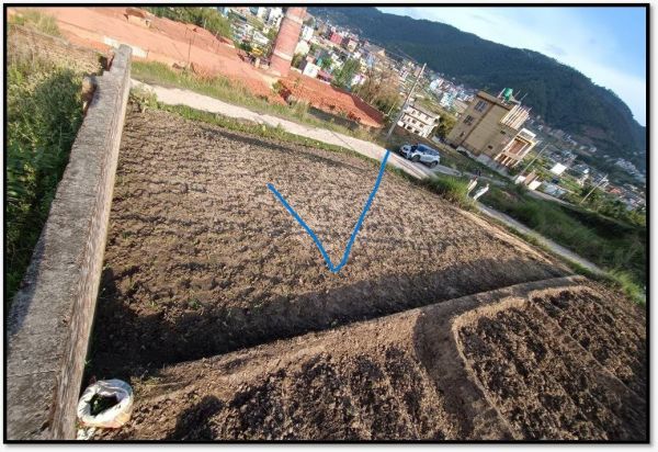 Land sale at Sipadole planning 20ft road access