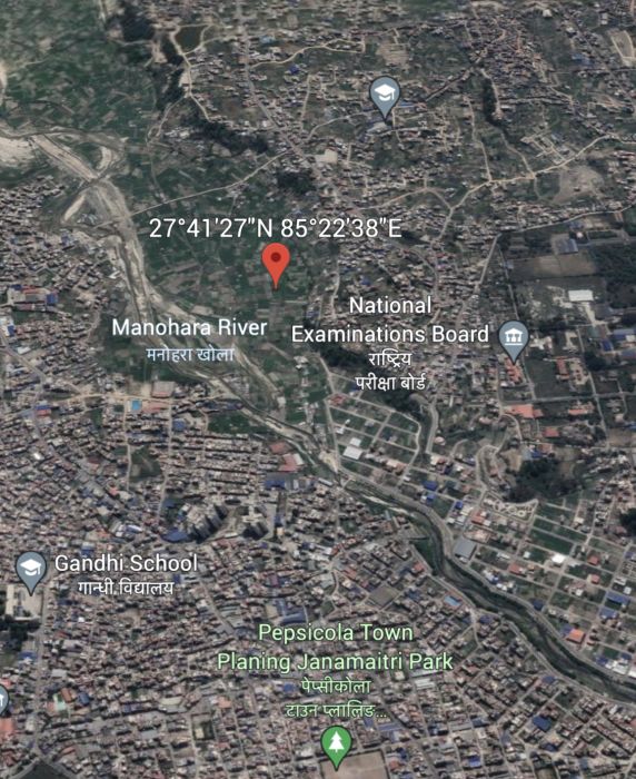 Land  between pepsicola and sanothimi