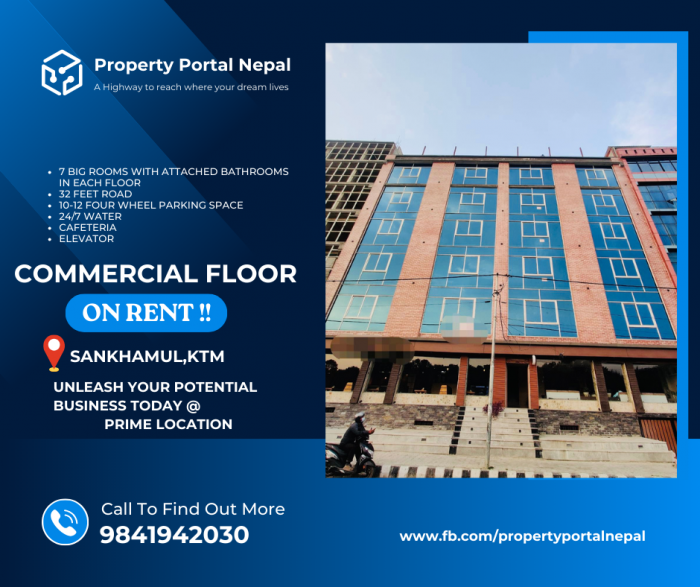 Commercial space rent for office at prime location of Kathmandu and Lalitpur.