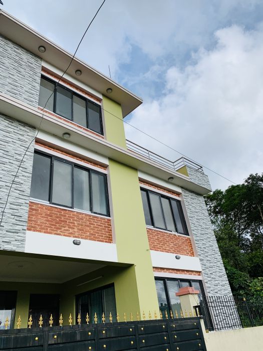 Brand new house for sale in Lalitpur Harisiddhi (Above Cancer Hospital ). Banking facility available.