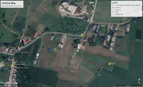 Residential/commercial land sell in Sauraha, Chitwan
