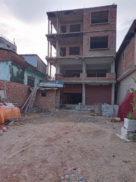 15 dhur land with 4 storey inomplete house on sale attached with Bp Highway