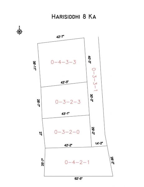 Land sale at harisiddhi neat lakur chowk sastoma 0-4-2-2