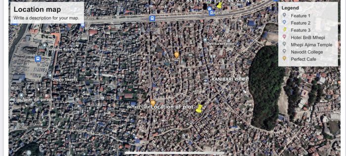 Commercial/residential land with house at Samakhushi