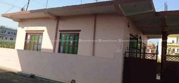 New House, Earthquake resistant made with high quality materials. Land size : 10 Dhur, 2BHK with dinning, 20 foot road, siddhartha highway bta 100m bhitra