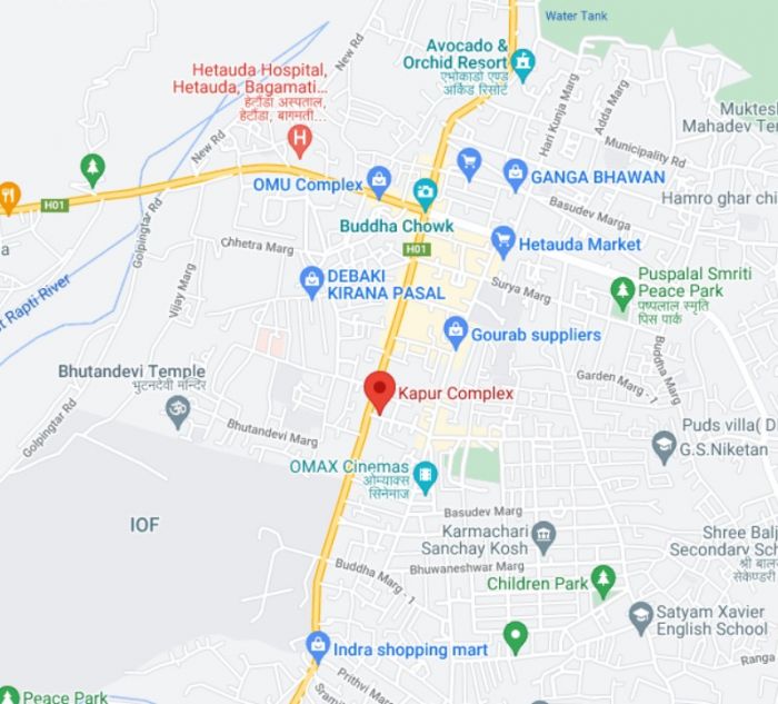 COMMERCIAL LAND FOR SALE IN HETAUDA - 4 NEAR KAPUR COMPLEX.