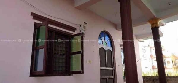 New House, Earthquake resistant made with high quality materials. Land size : 10 Dhur, 2BHK with dinning, 20 foot road, siddhartha highway bta 100m bhitra