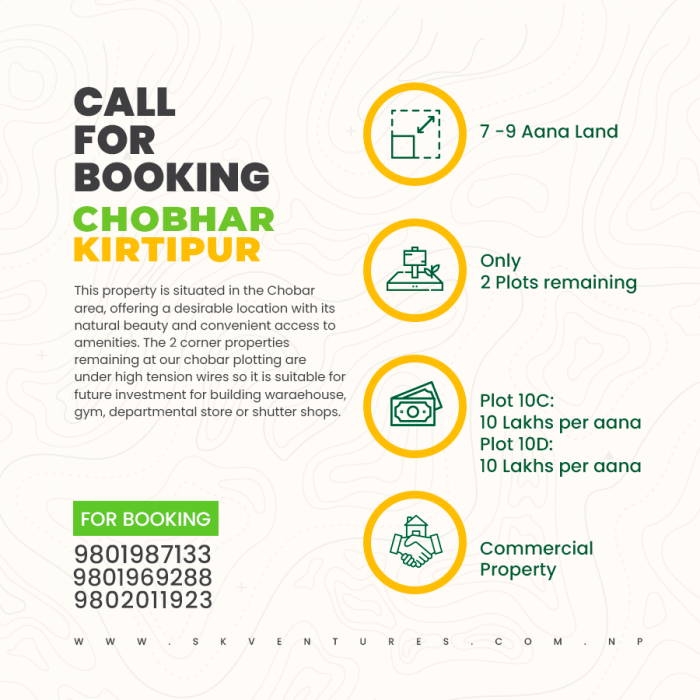 Plotted lands for sale in Chobhar