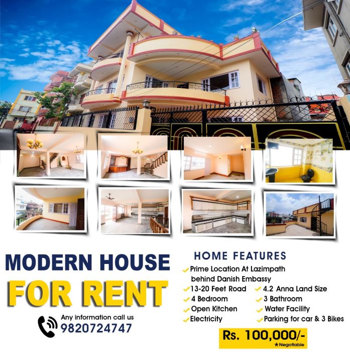 House for Rent in Lazimpat, Kathmandu