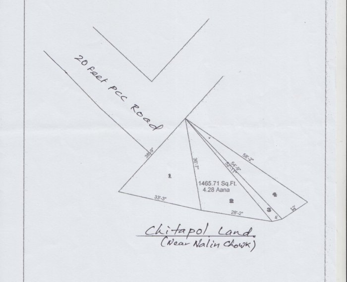 4 Aana land for sale in Nalin Chowk, Chitapol, Near Araniko Highway, Bhaktapur