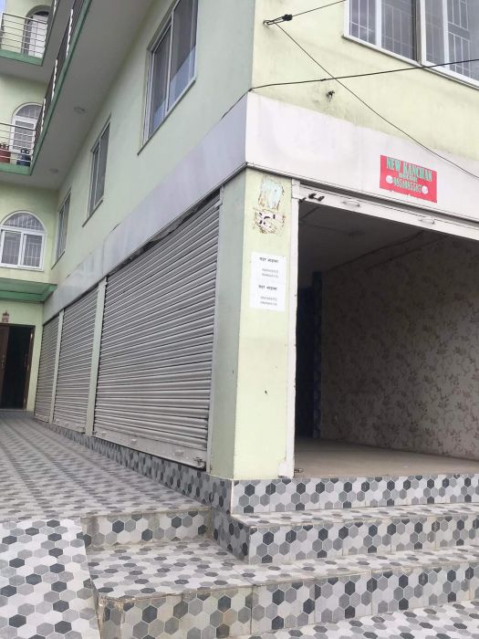 Shutter and shop space