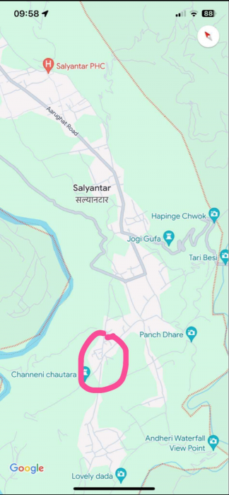 Land on sale at 10.5 aana at salyantar dhading