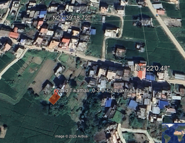 Cheap 3Aana Land sale at Tikathali, Total 75Lakhs Only