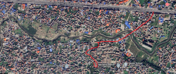 Land at Chardobato Bhaktapur, Behind Rose village. Near Om Shanti building