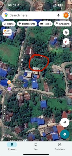23 Dhur Land for sale in Dharan 14 Vijaypur Mandap Chowk, Dantakali Path