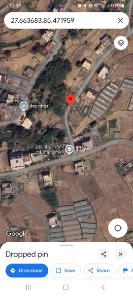 Land for sale in tathali near cancer hospital with 10ft pitch road