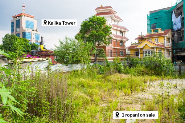 1 ropani land for sale at Baluwatar near Russian Embassy & Kalika Tower