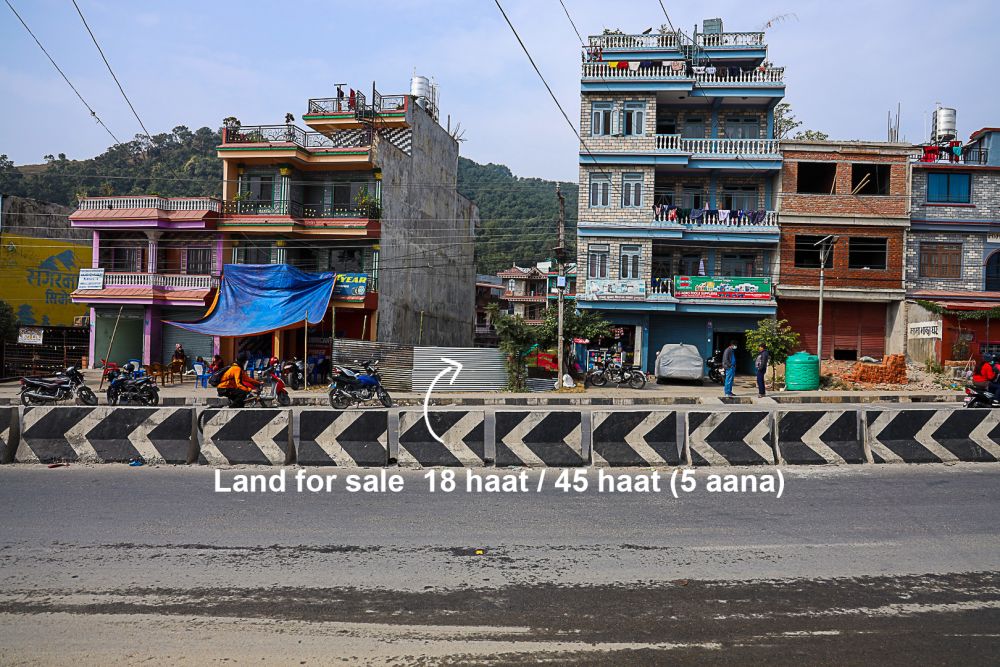 5 aana land on sale at Parsyang Pul of Pokhara-Baglung Highway